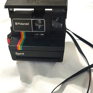 Polaroid Rainbow Stripe Spirit 600 Instant Film Camera
